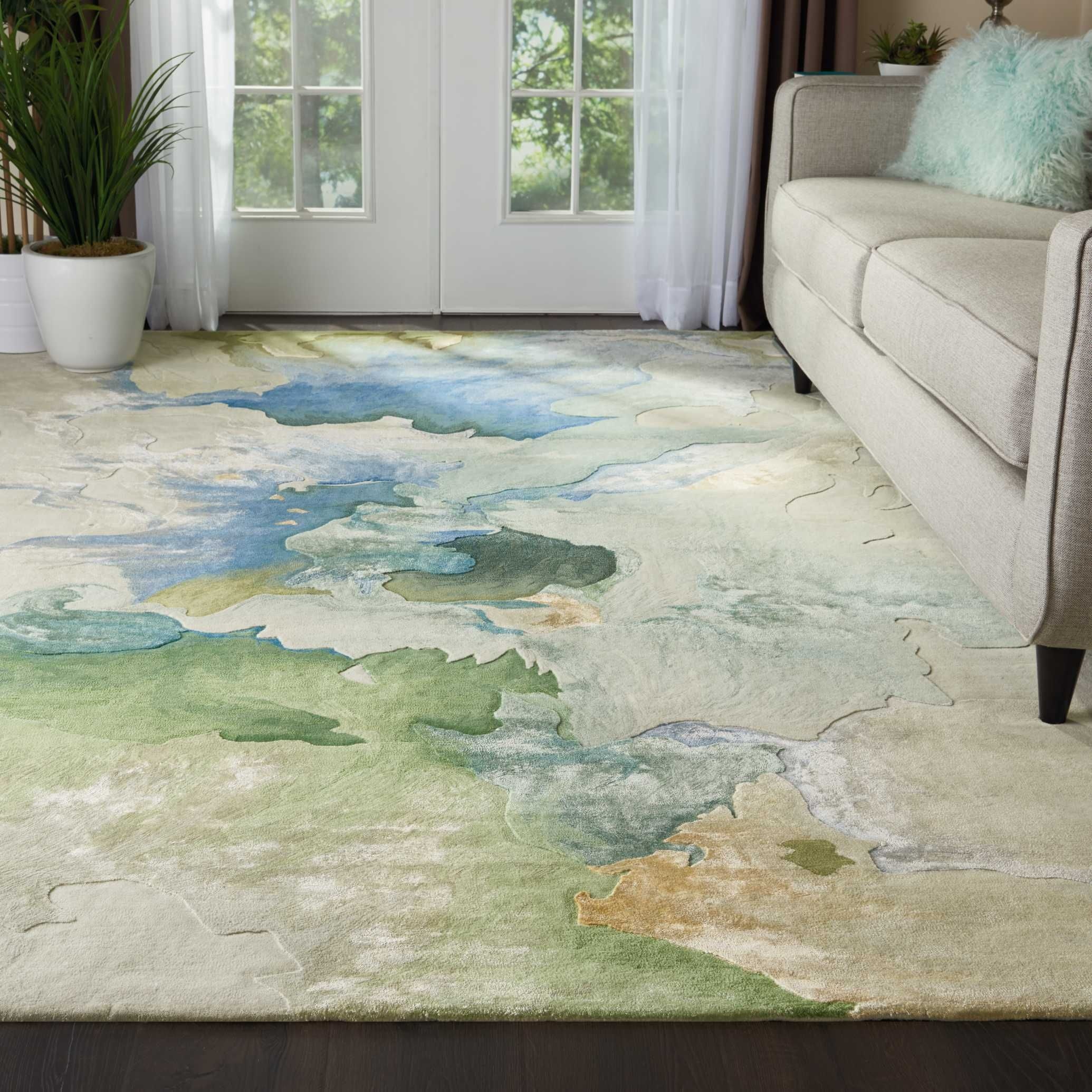 Nourison Accessories Prismatic Seafoam Rug 10787 Decor Interiors